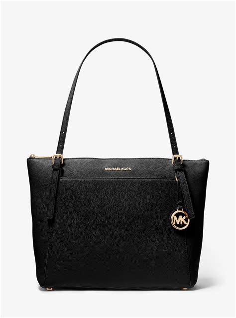 michael kors metallic voyager tote|Michael Kors large saffiano tote.